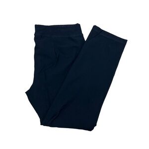 Eileen Fisher Tapered Stretch Versatile Elastic Waist Pull On Black Pants Size S